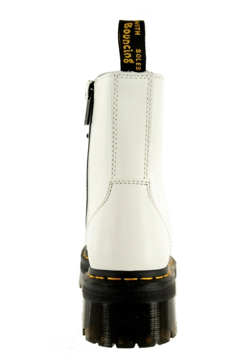 Bottines dr martens jadon white polished smooth
