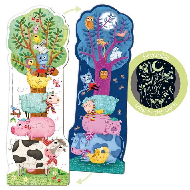 Puzzle XXL - Bauernhof - Glow in the dark - 27 Teile