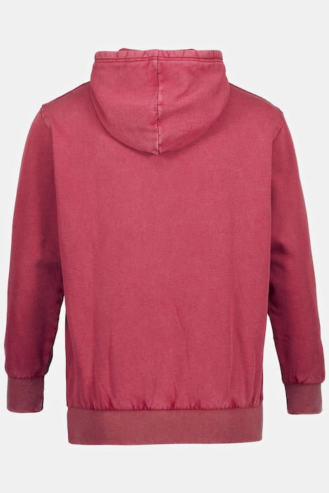 STHUGE Hoodie, Sweater, acid washed, Kapuze, Langarm, bis 8 XL