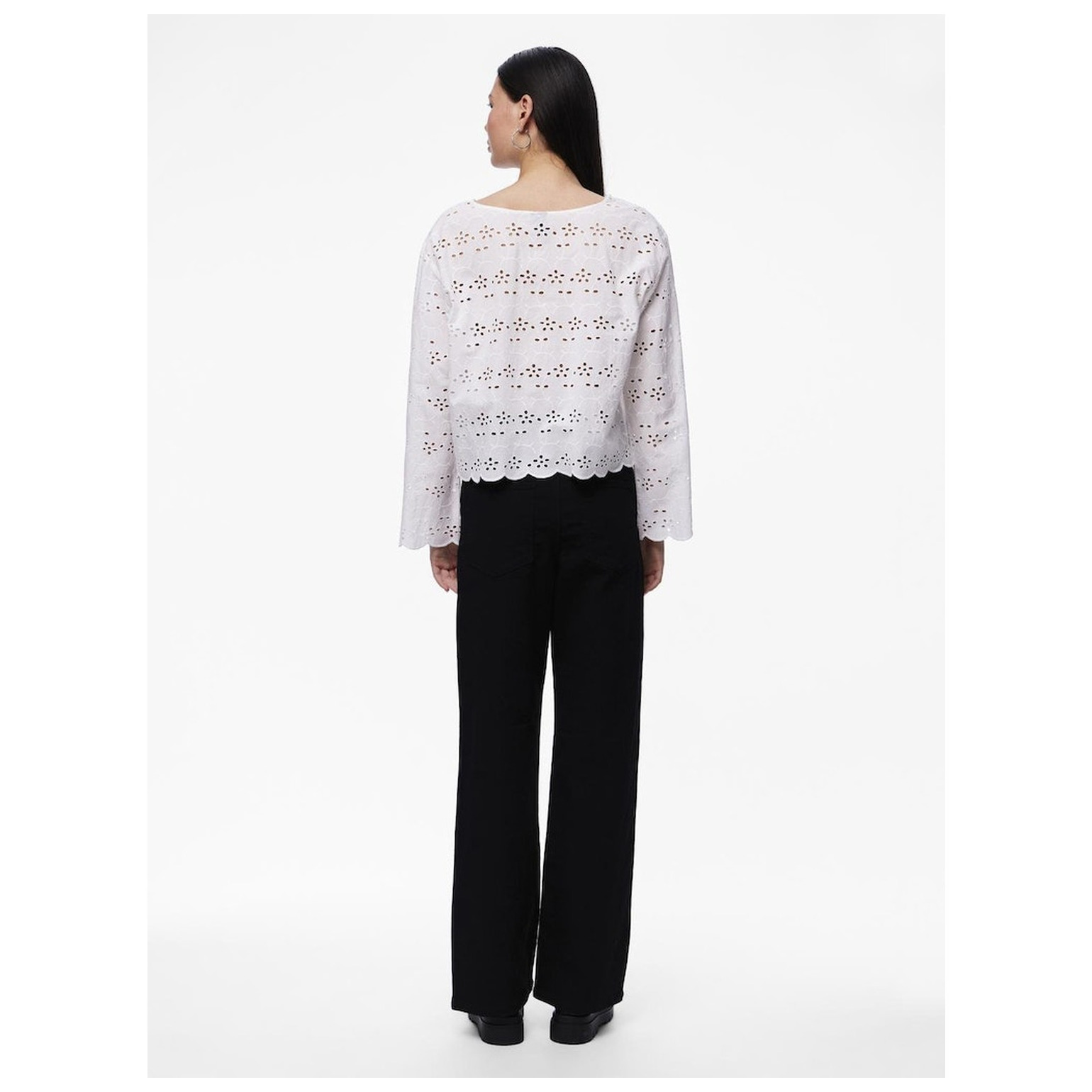 Pieces PCARMORINE LS EMBRODERI TOP