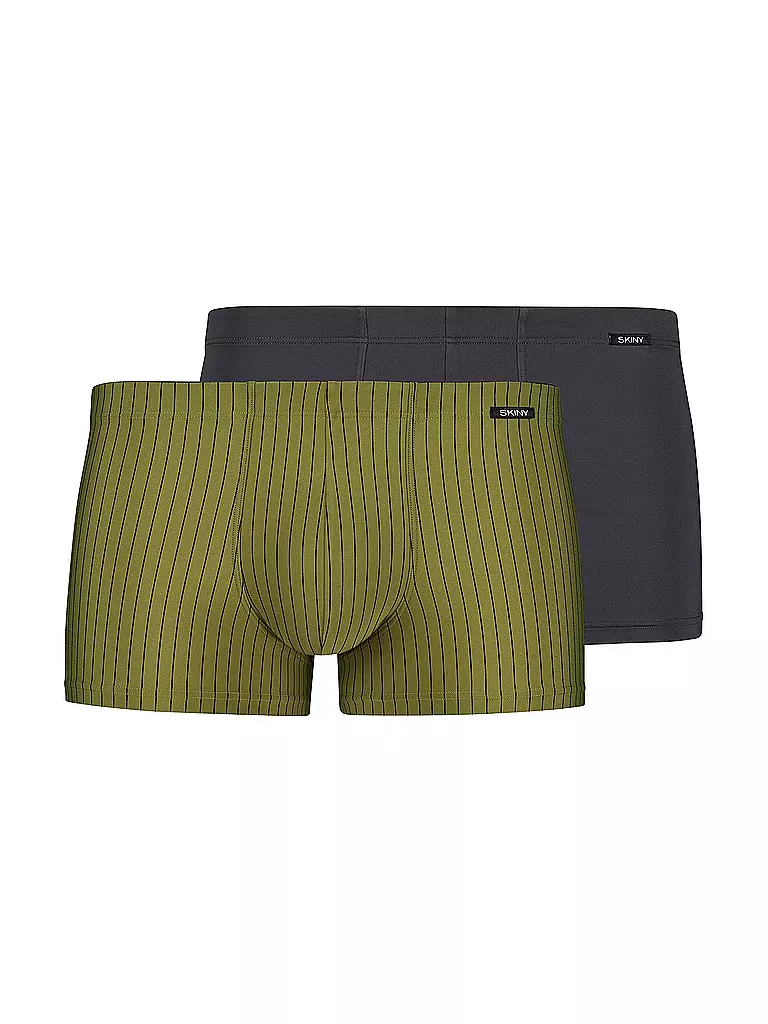 SKINY Pants 2er Pkg. mossanthra stripes selection grün