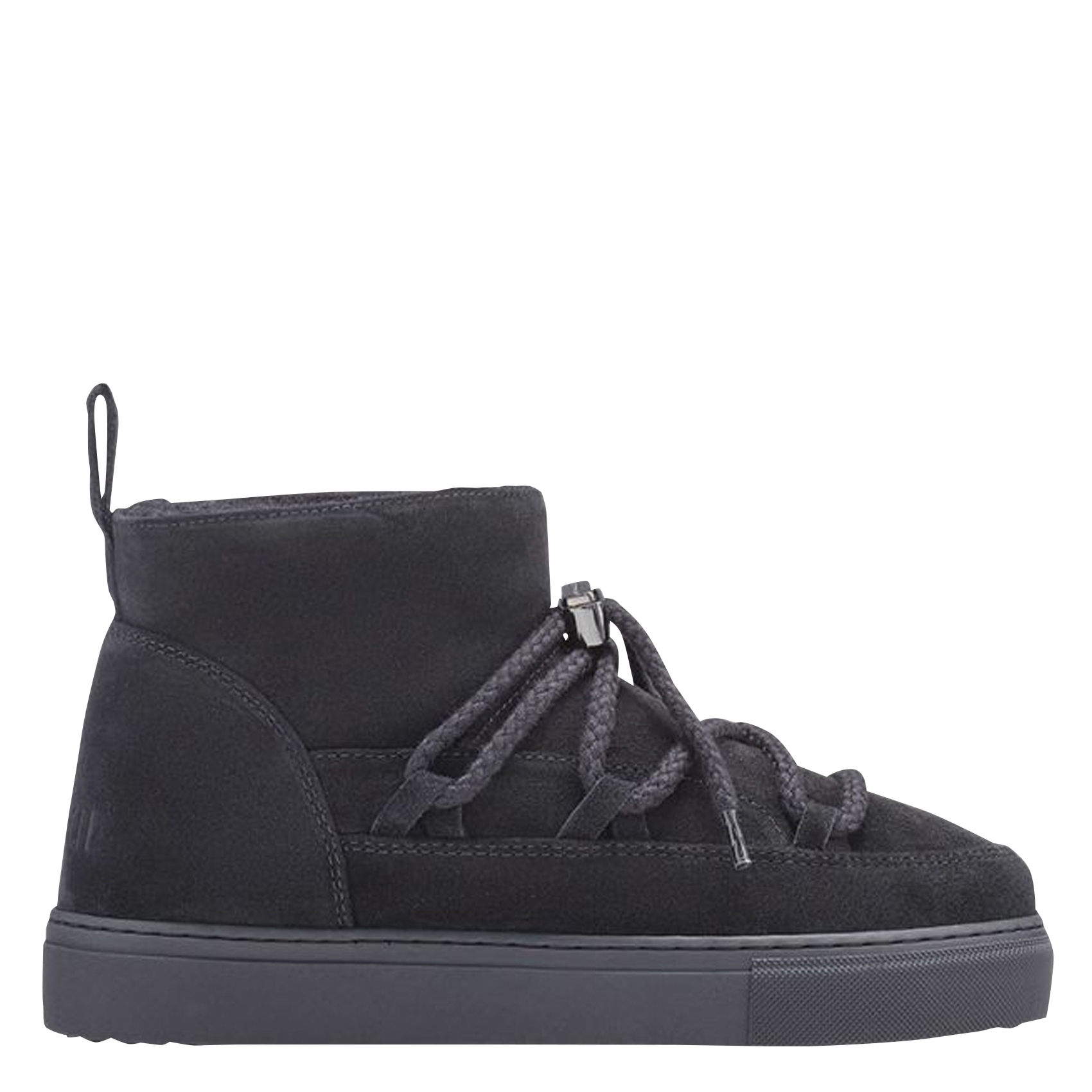 CLASSIC LOW - Bottines fourrées en cuir velours | Noir