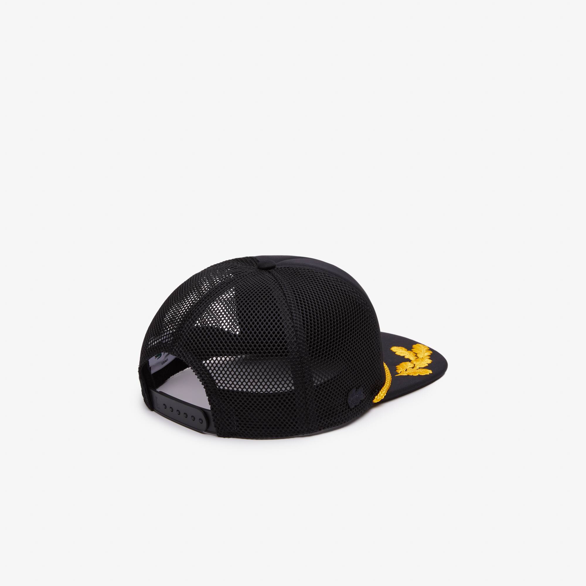 Casquette bi-matière avec visière brodée Chapeaux & Casquettes - Noir - Lacoste - Unisex