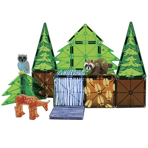 MAGNA-TILES forest animals - 25st | ilovespeelgeod.nl