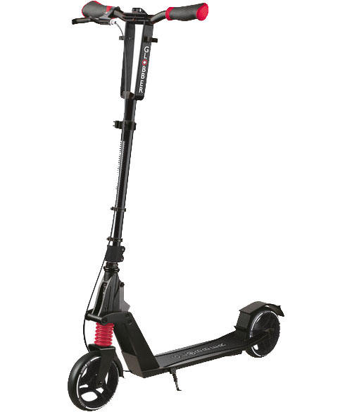 Globber One K 165 klappbarer Scooter mit Handbremse Schwarz