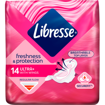 Libresse Ultra Thin Normal Wings Maandverband 14 Stuks