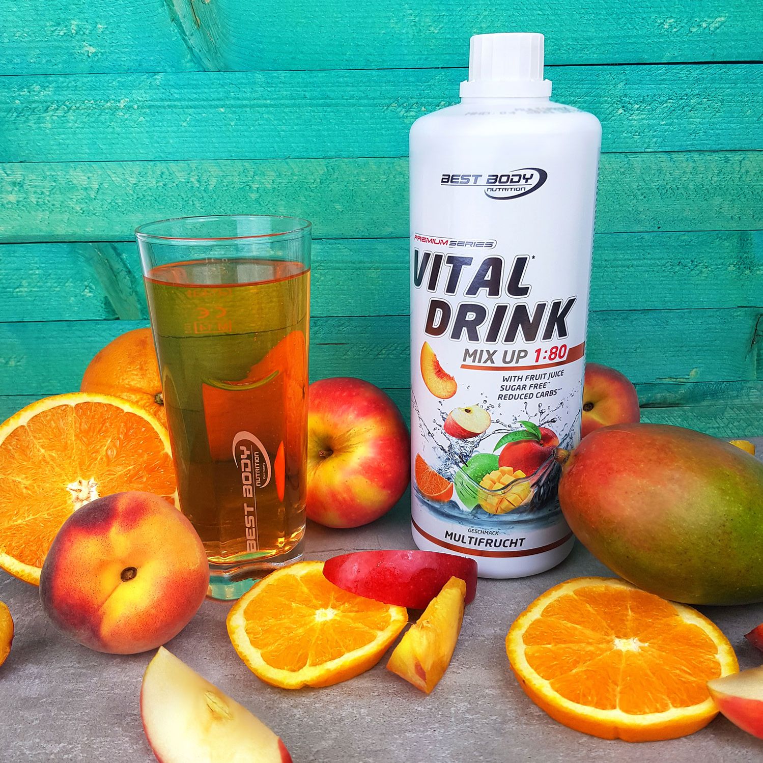 Best Body Nutrition Low Carb Nutrition Vital Drink Multifrucht