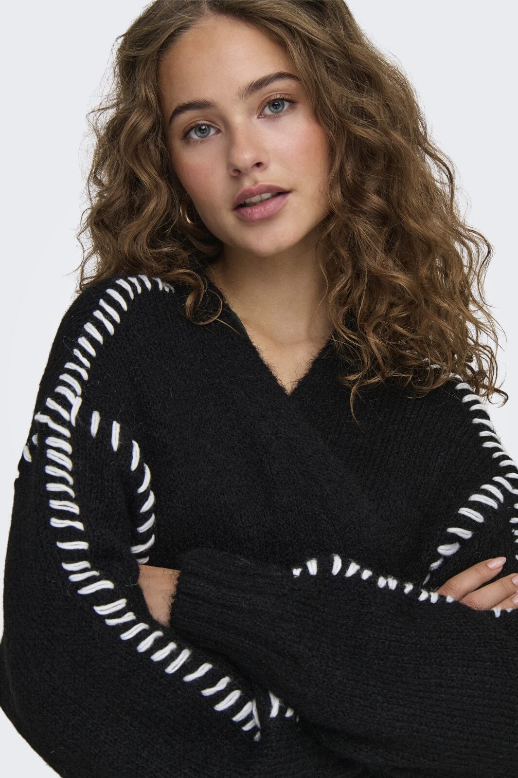 JDY Jdyzoey Life L/S Stitch Cardigan Knt 4743024 black w birch stitch