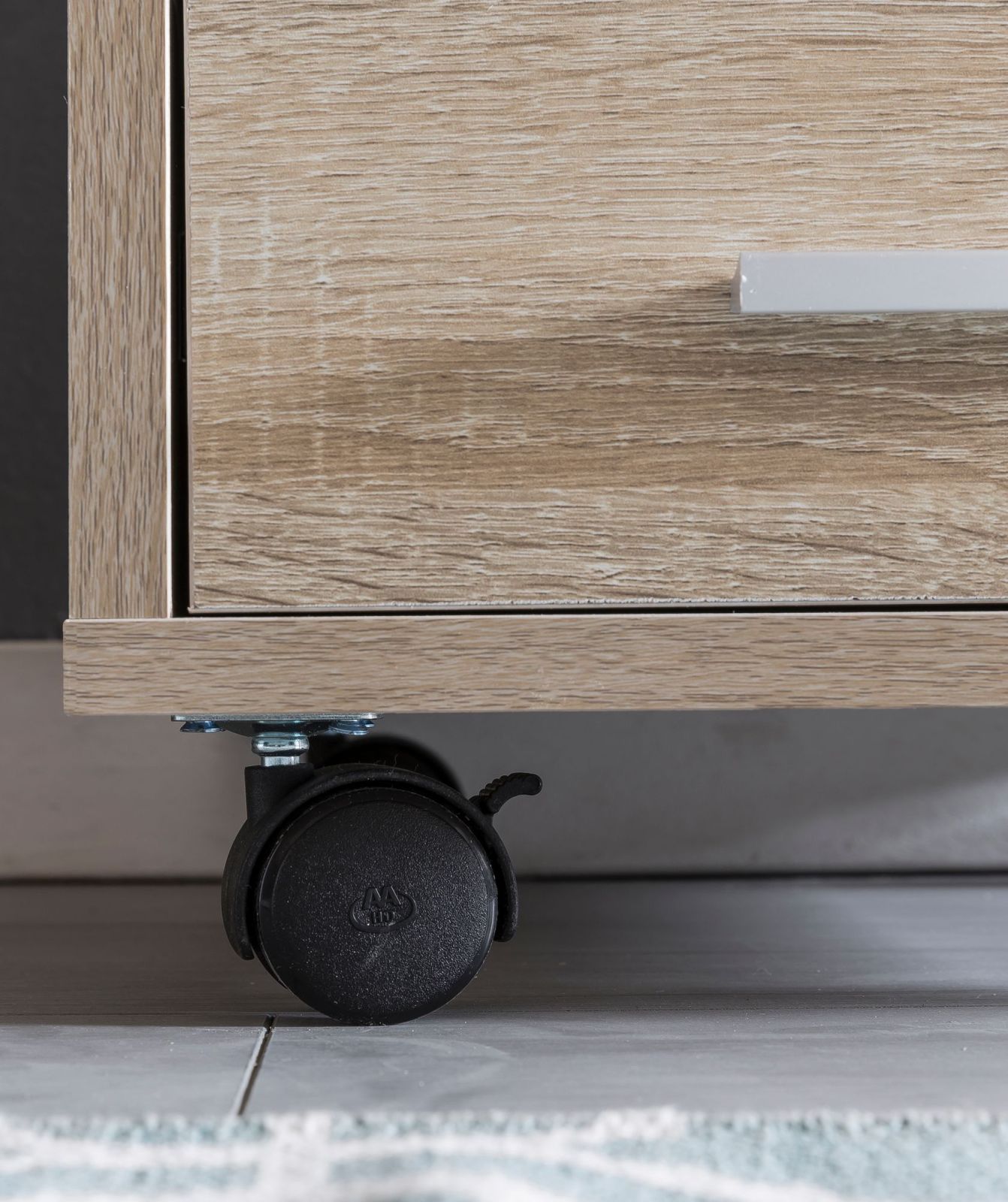 Rollcontainer - Sonoma Eiche - Holz - 63 cm hoch
