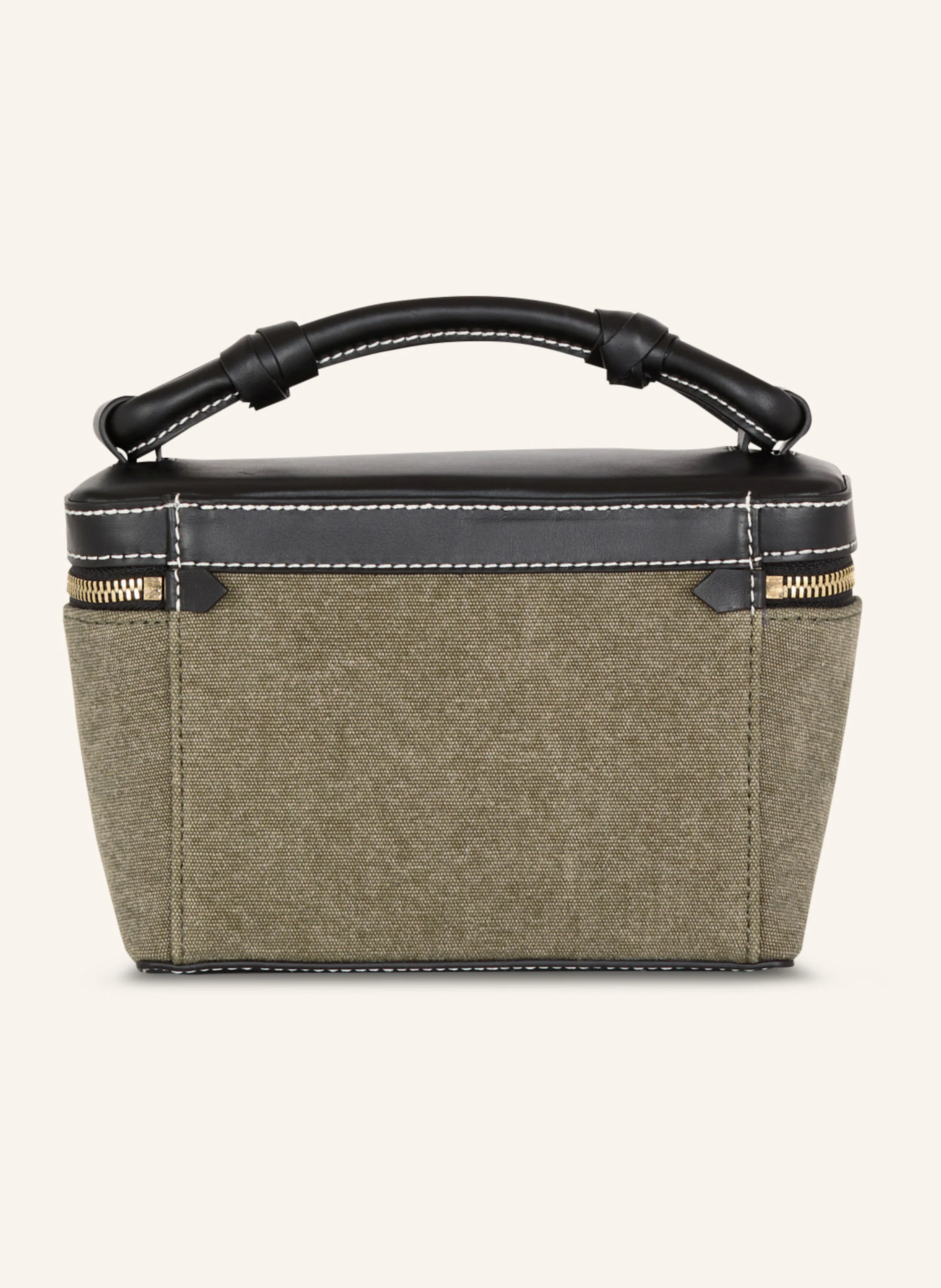 BALMAIN Beautycase B-Army aus Canvas und Leder