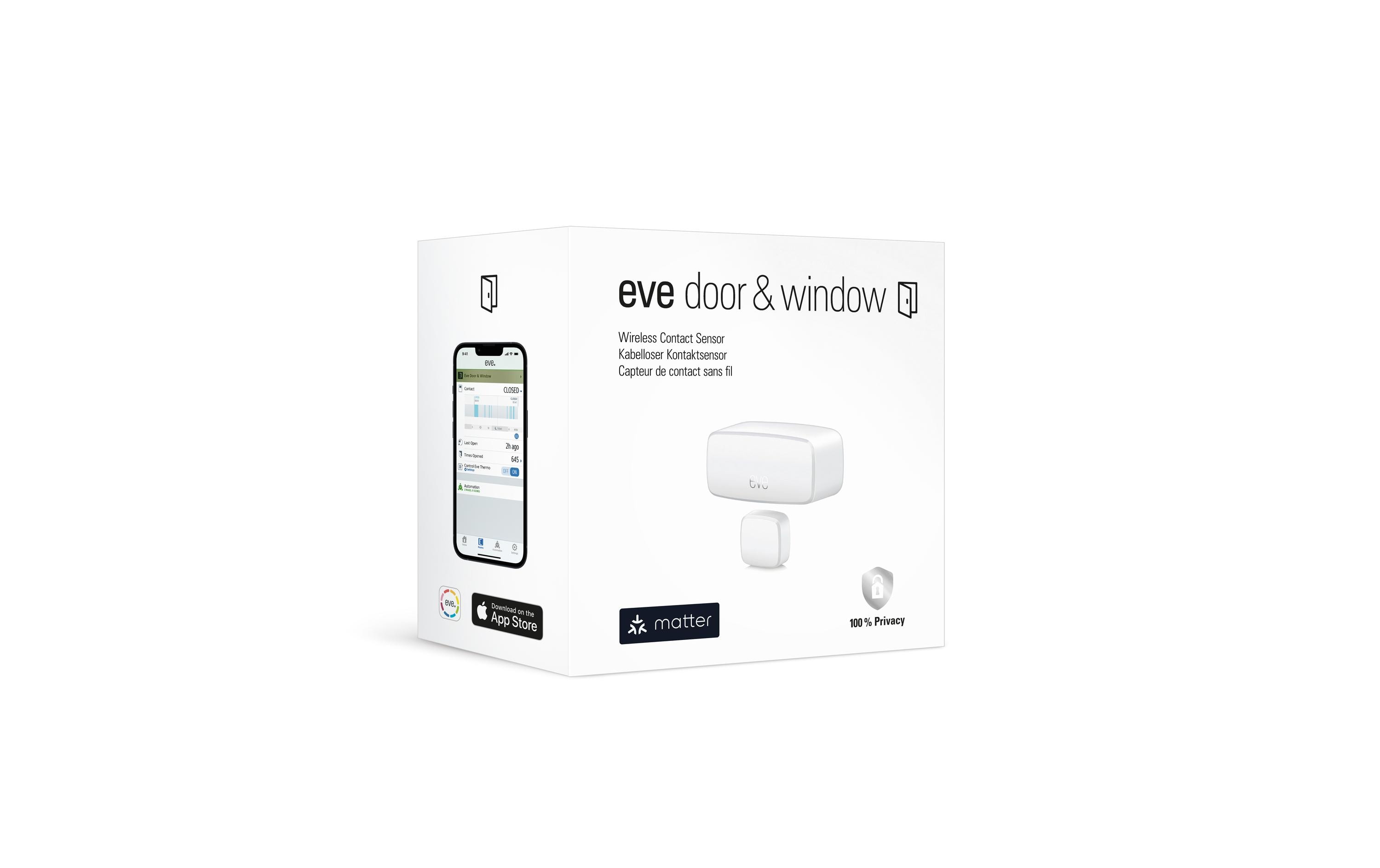 Smart Home Tür/Fenster Kontakt Sensor Door & Window MatterEve Door & Window – Smarter Kontaktsensor