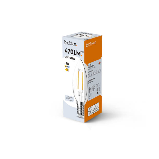 Blokker LED Kaars C35 - 40W - E14 - Helder