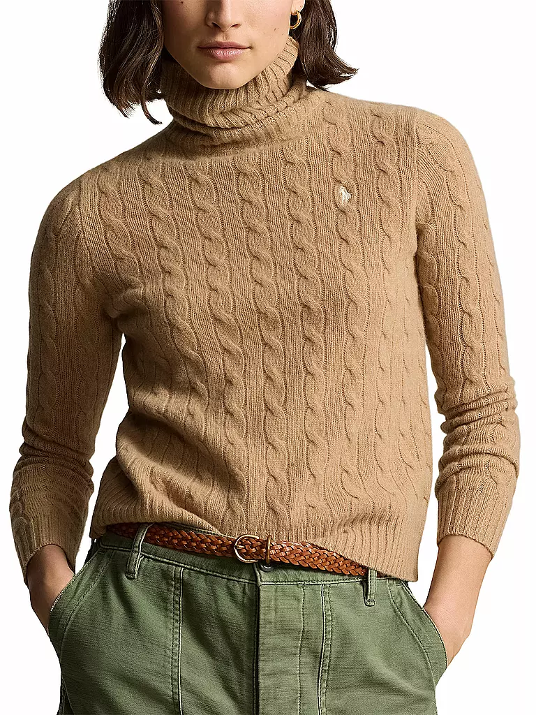 POLO RALPH LAUREN Rollkragenpullover camel
