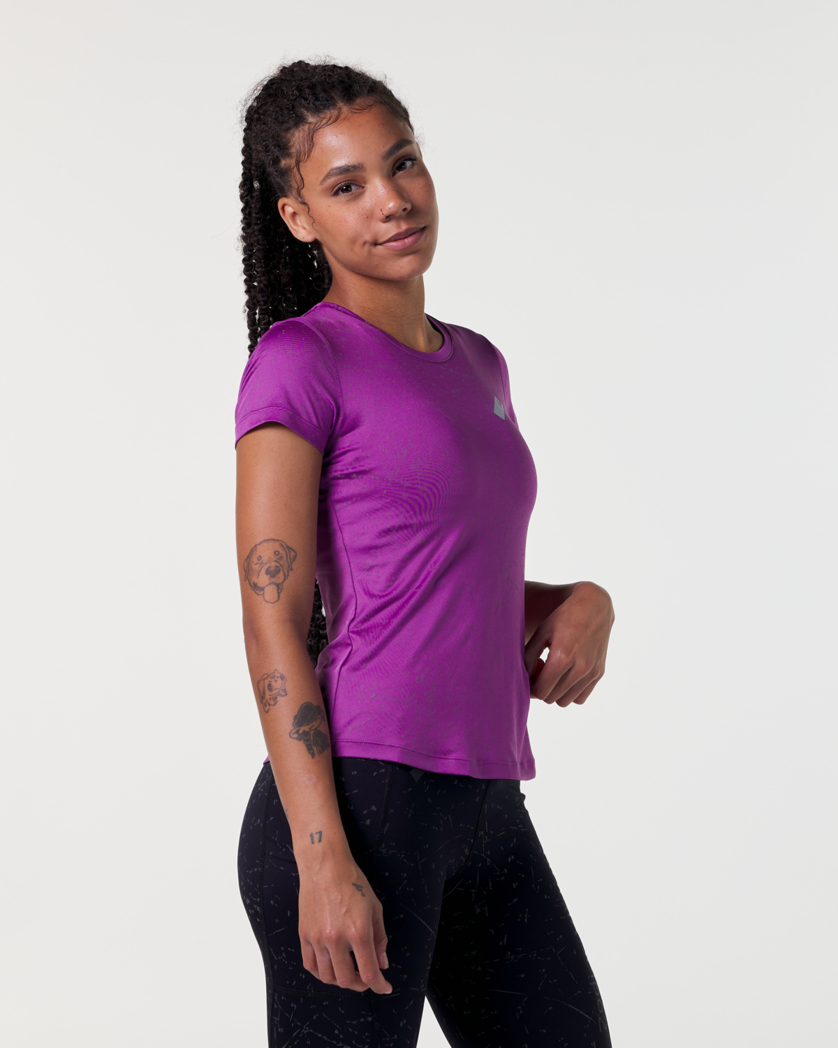 LEVITY Zodiac Reflective Tee Violet Stardust