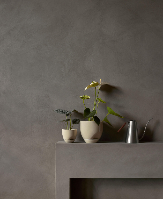Audo Copenhagen Hydrous bloempot small Ø12 Ashen