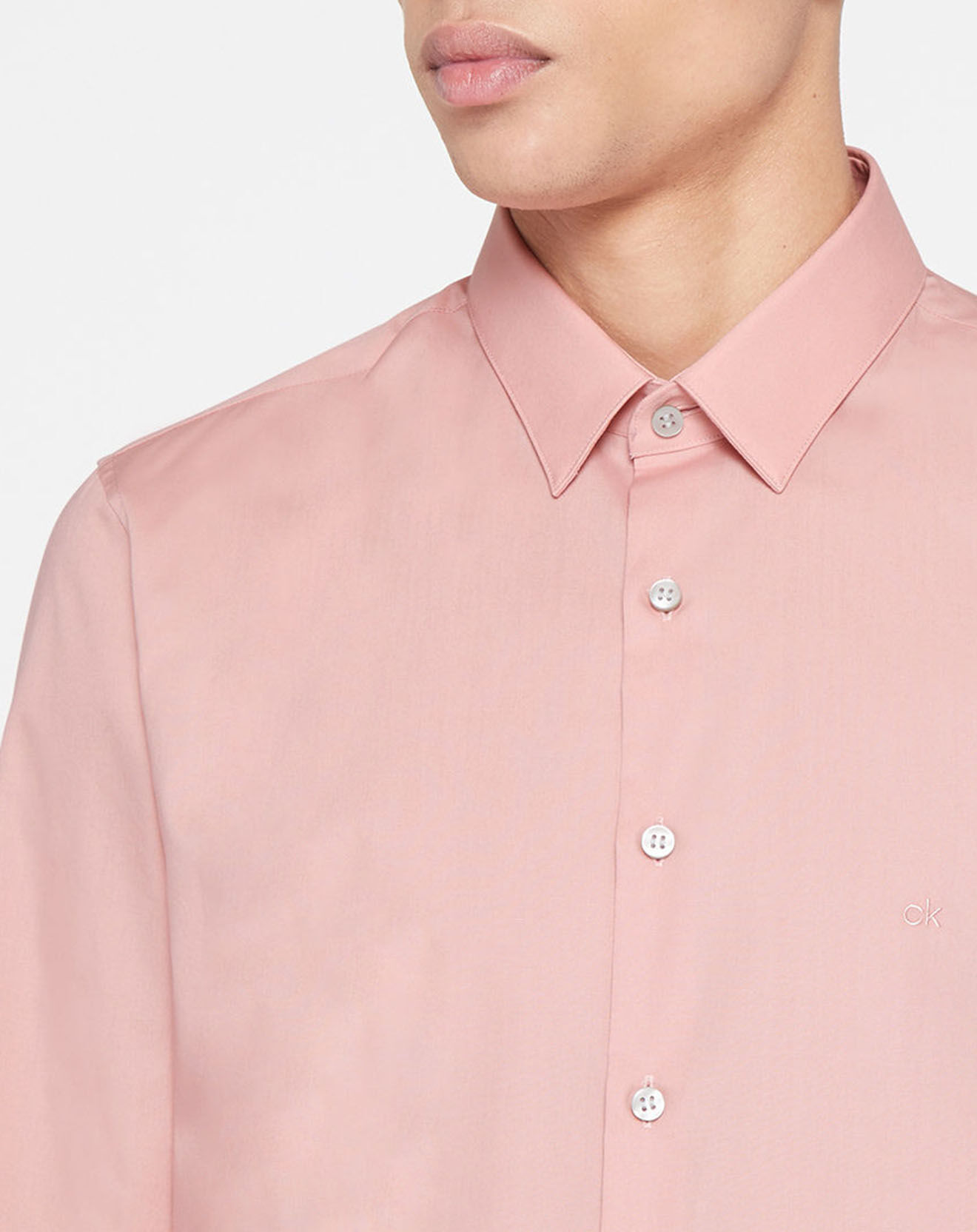 Calvin Klein Chemise extra slim Pop Stretch rose