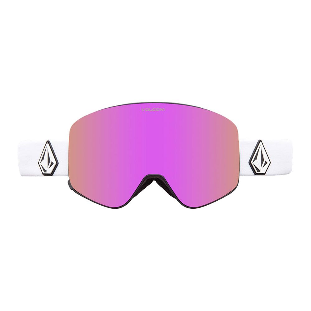 Volcom ODYSSEY - Masque ski Homme matte white/pink chrome