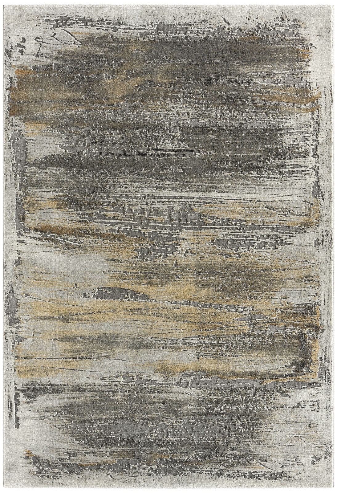 Webteppich MODENA 80 x 150 cm grau/gold