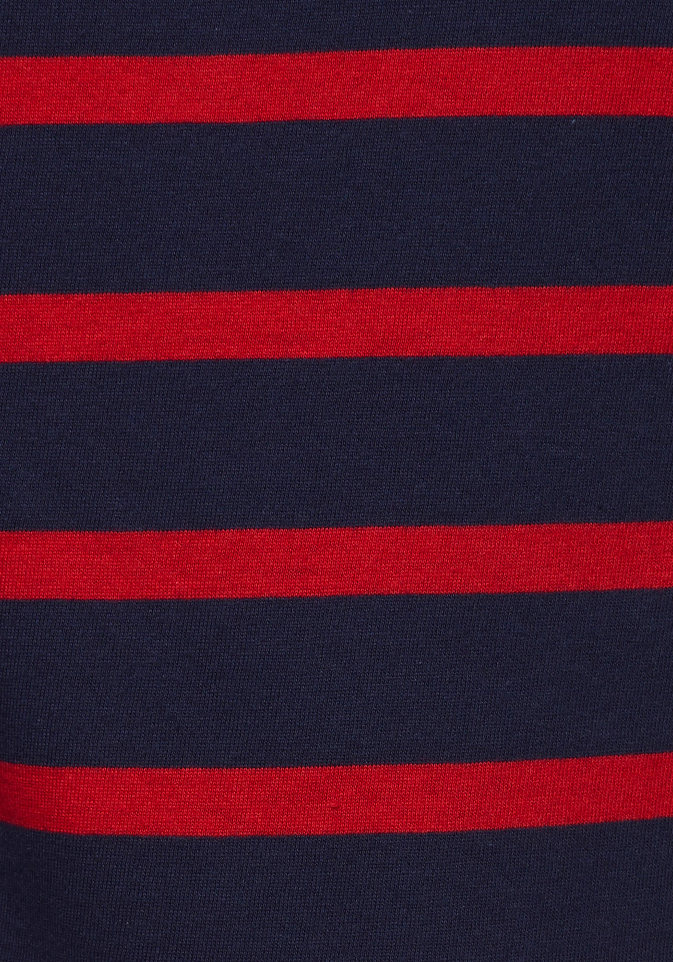 AJC Langarmshirt gestreift,  Rundhalsausschnitt,  aus Baumwolle,  aus Single Jersey