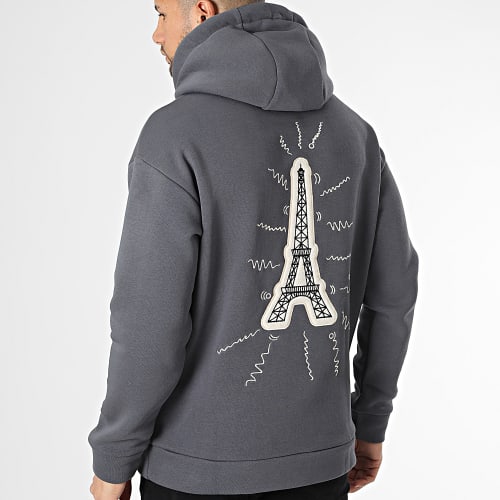 Sweat Capuche Gris Anthracite