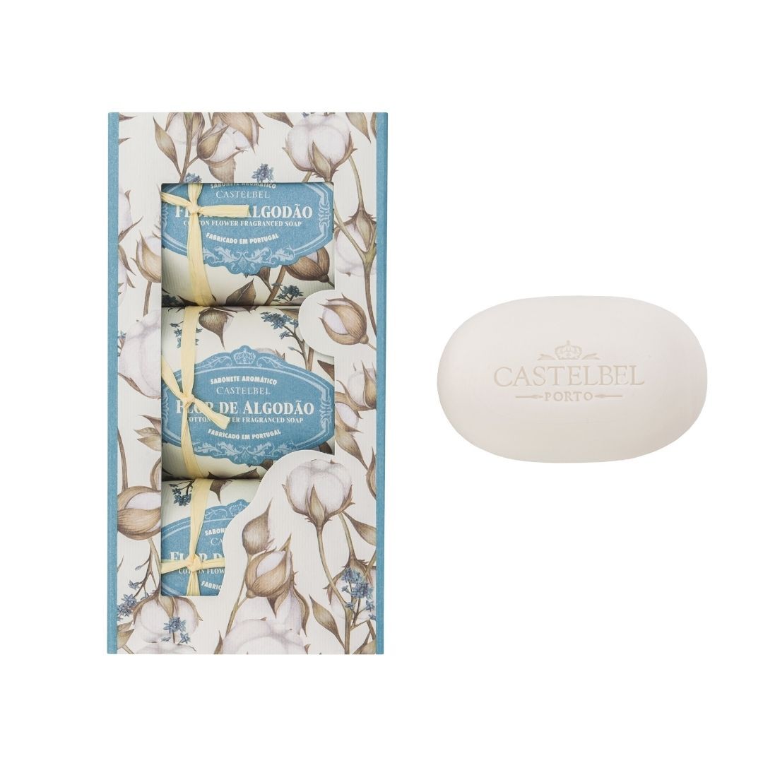 Castelbel FLOR DE ALGODÃO Conjunto de Sabonetes 3x150g - 3un