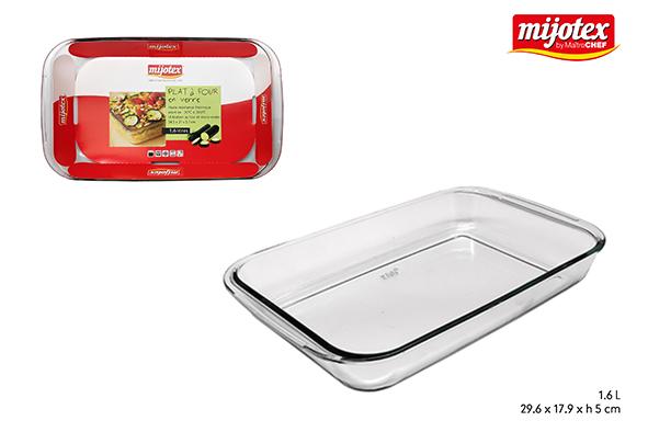 PLAT RECTANGLE VERRE 1.6L