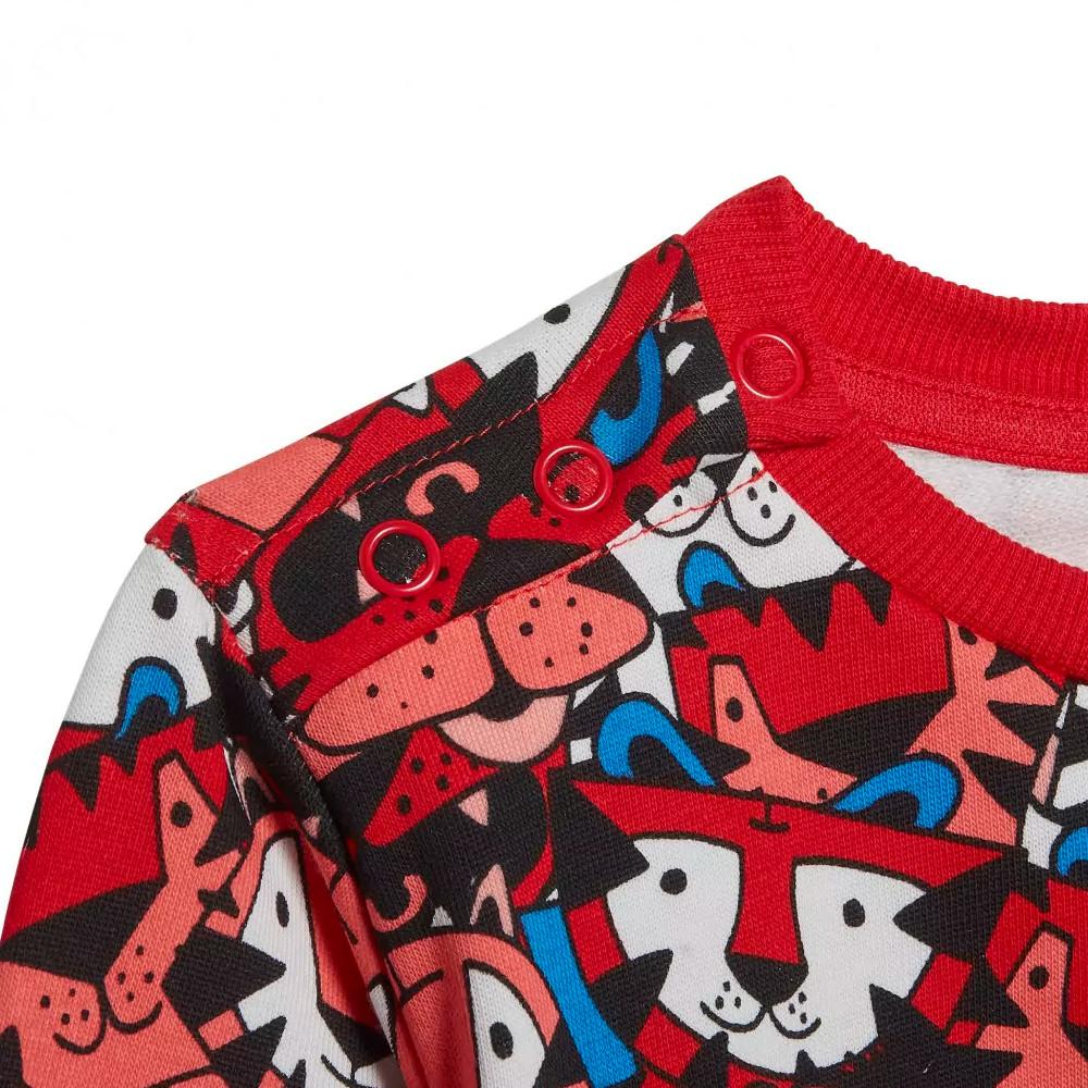 Adidas Ensemble de Survêtement Rouge/Gris Garçon Adidas HF1970