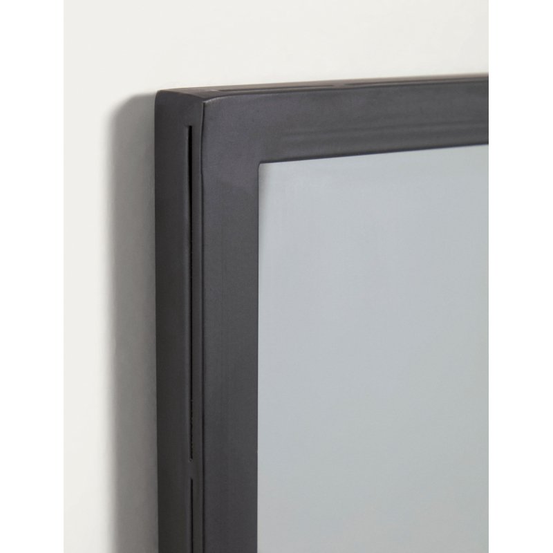 Miroir Ulrica en métal noir 100 x 160 cm