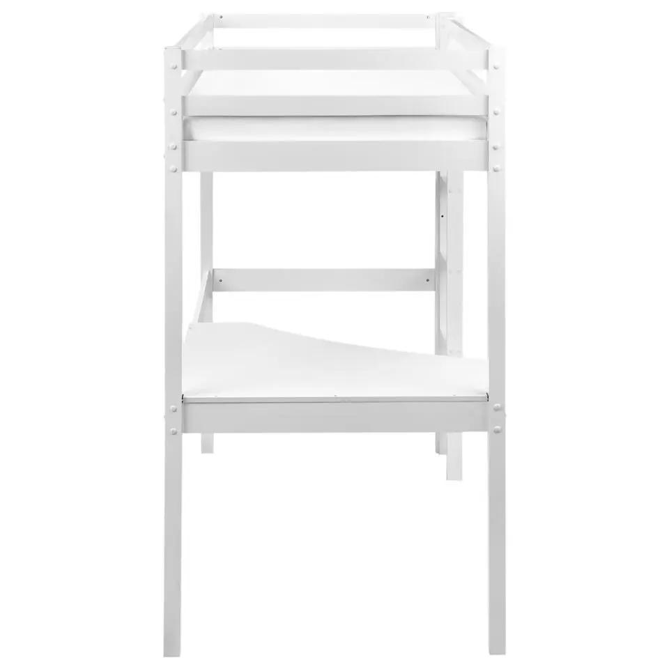 LOURY - Kinderbed - Wit - 90 x 200 cm - Dennenhout