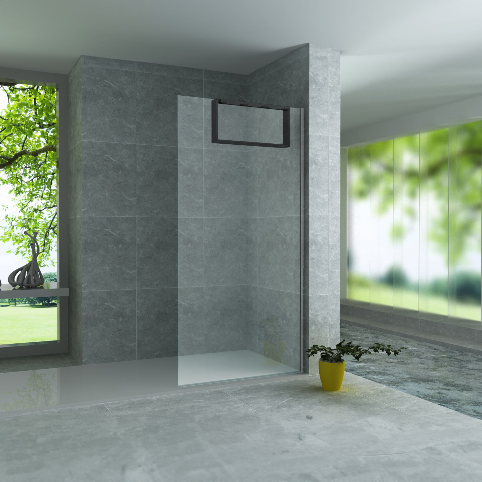 Sanigoods Wout opbouwnis met handdoekhaakjes gunmetal