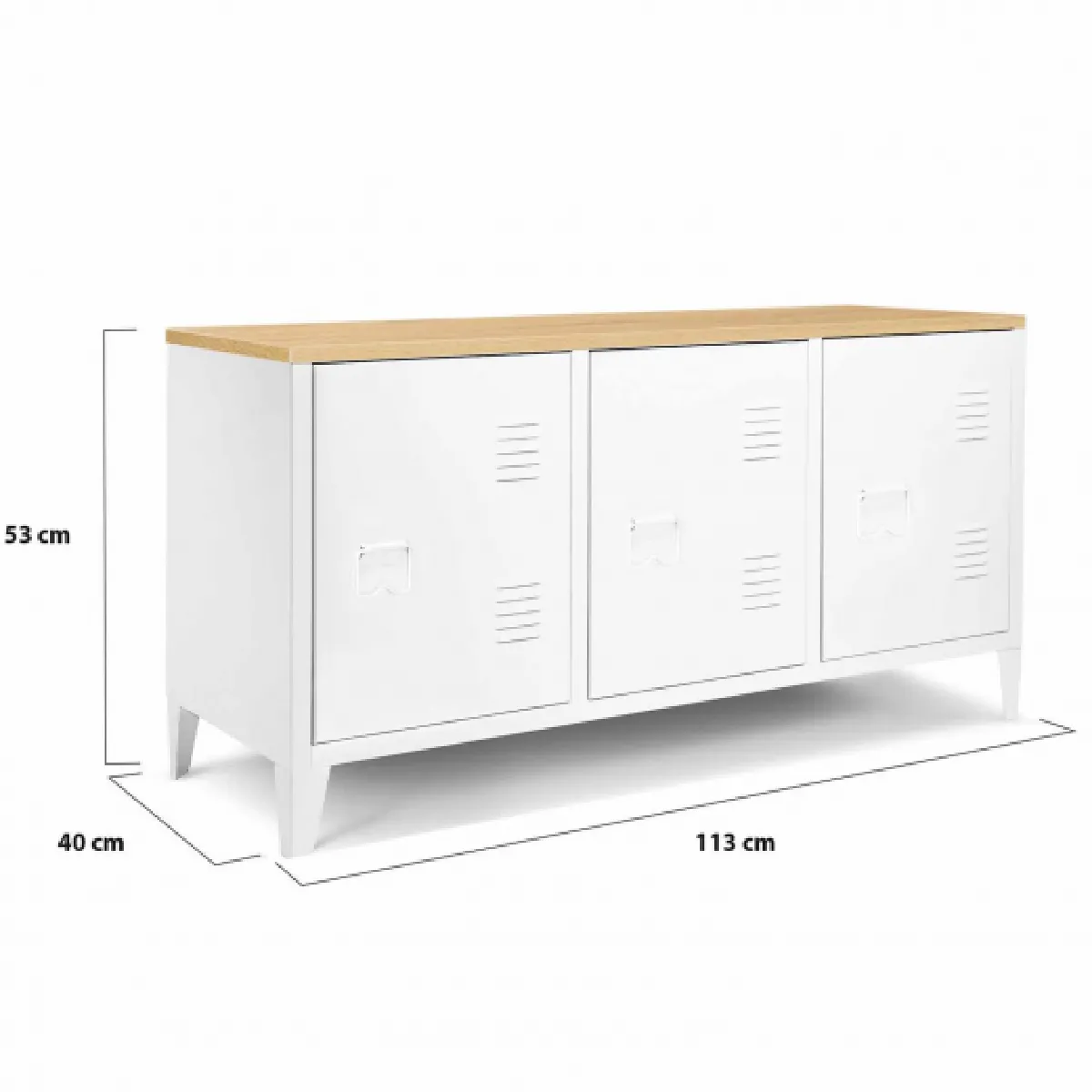 Idmarket Market Buffet ESTER - 113 cm