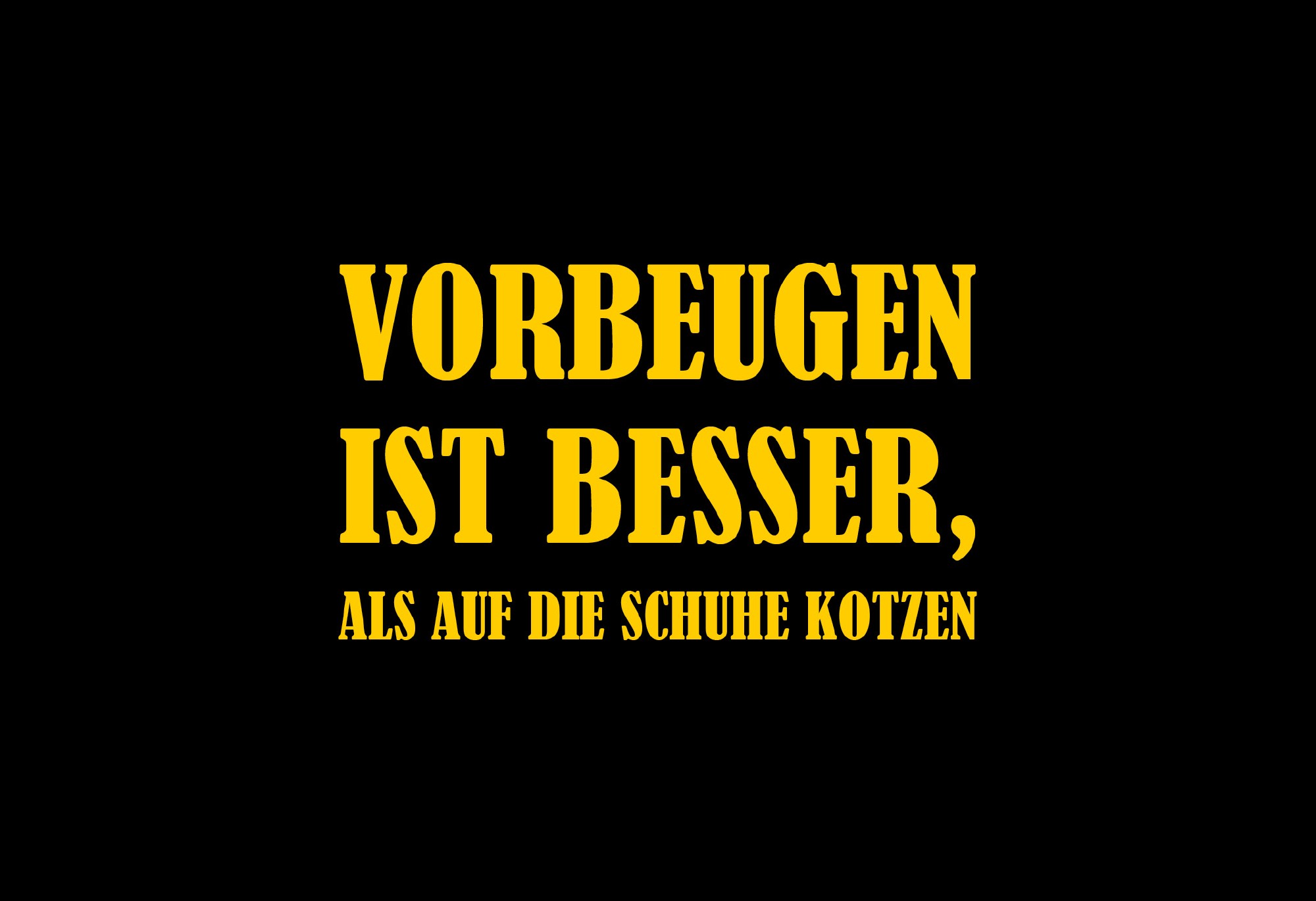 Postkarte 'Vorbeugen ist besser...' günstig bestellen