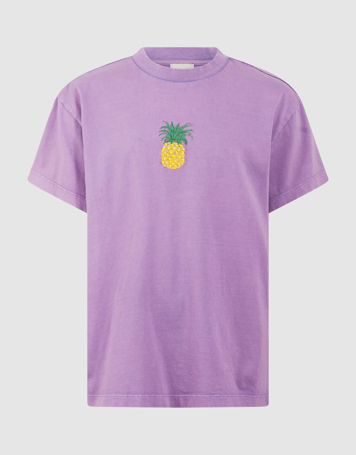 Washed Pineapple Artwork T-shirt Paars