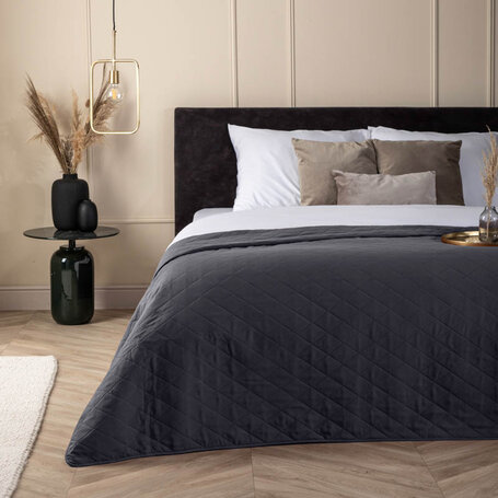 Bedsprei Ultrasonic Ruit - Antraciet