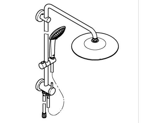 Douchekolom incl. omstelling GROHE Euphoria System 260 chroom 27421002