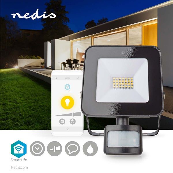 NEDIS Projetor com Sensor de Movimento LED - WIFILOFS20FBK