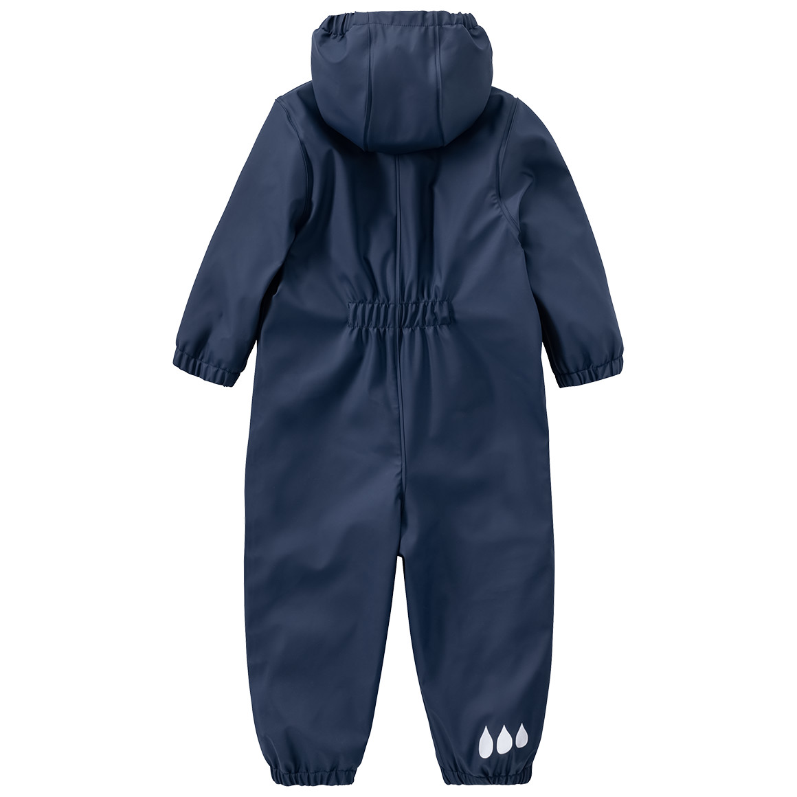 Topomini Baby Regenoverall mit gestepptem Futter dunkelblau