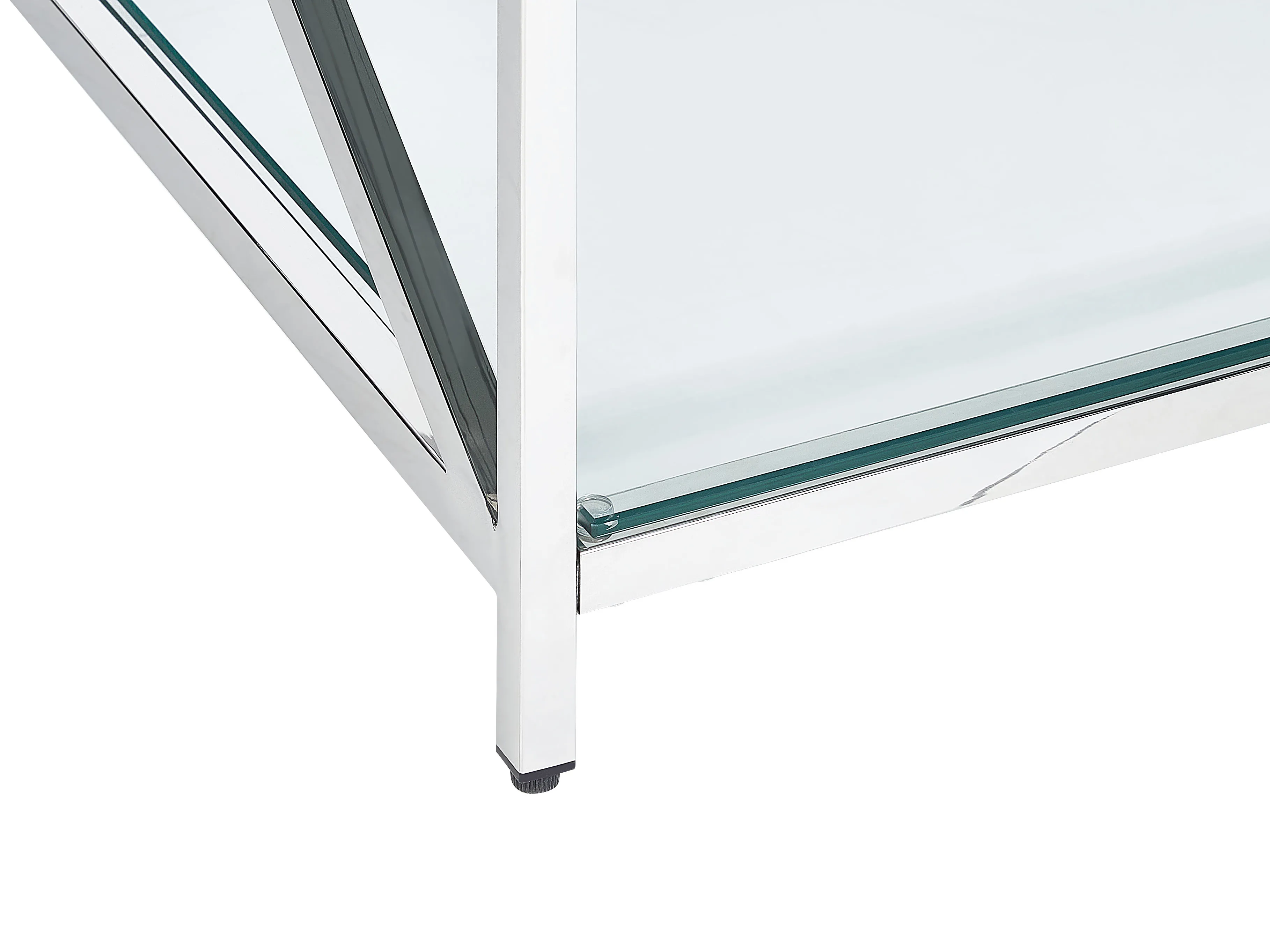 Salontafel AUDET Veiligheidsglas Zilver