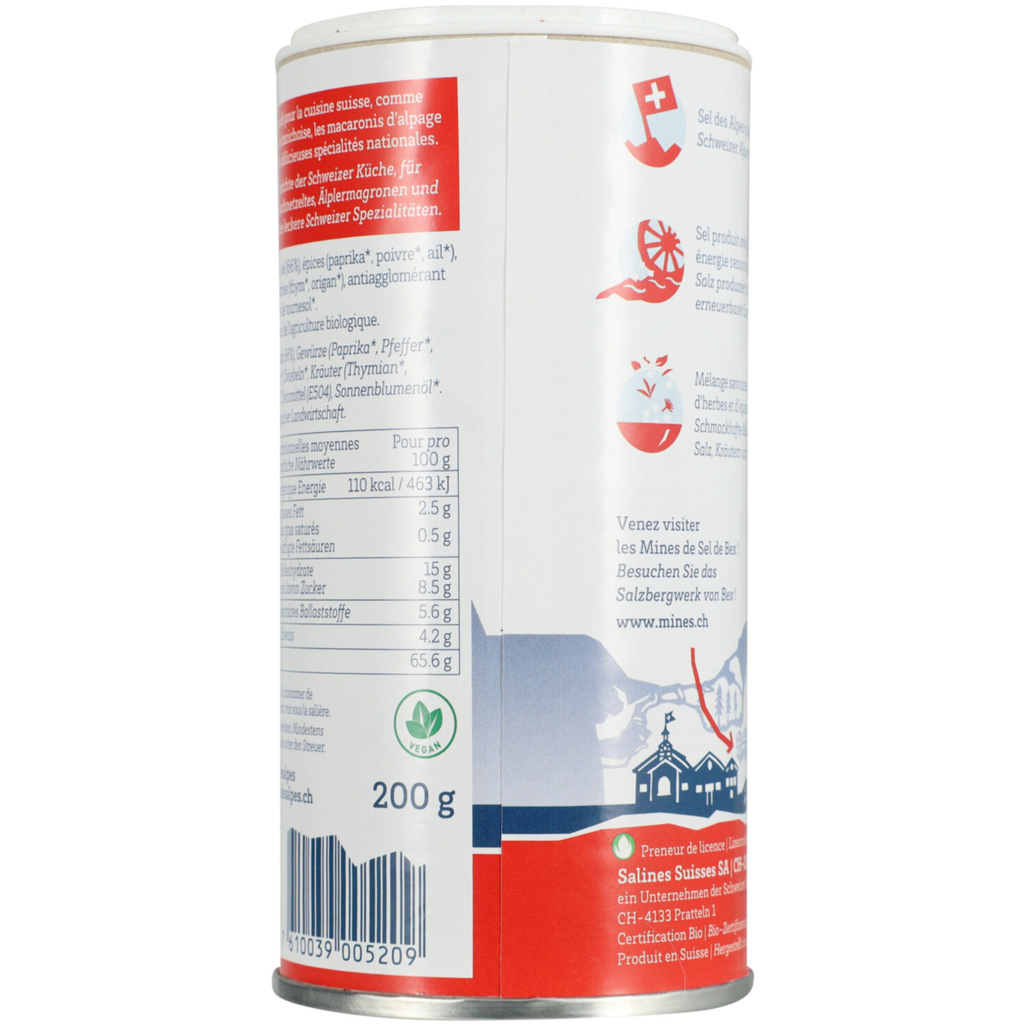Sel des Alpes Bio Würzmischung für Chuchi