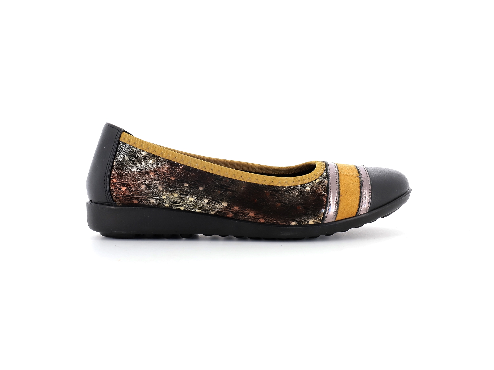 Inea-LUXA Cuir Noir Jaune