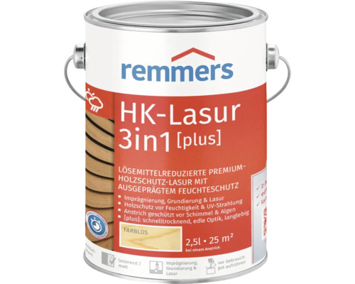 Remmers HK-Lasur 3in1 [plus] kleurloos 2,5 l