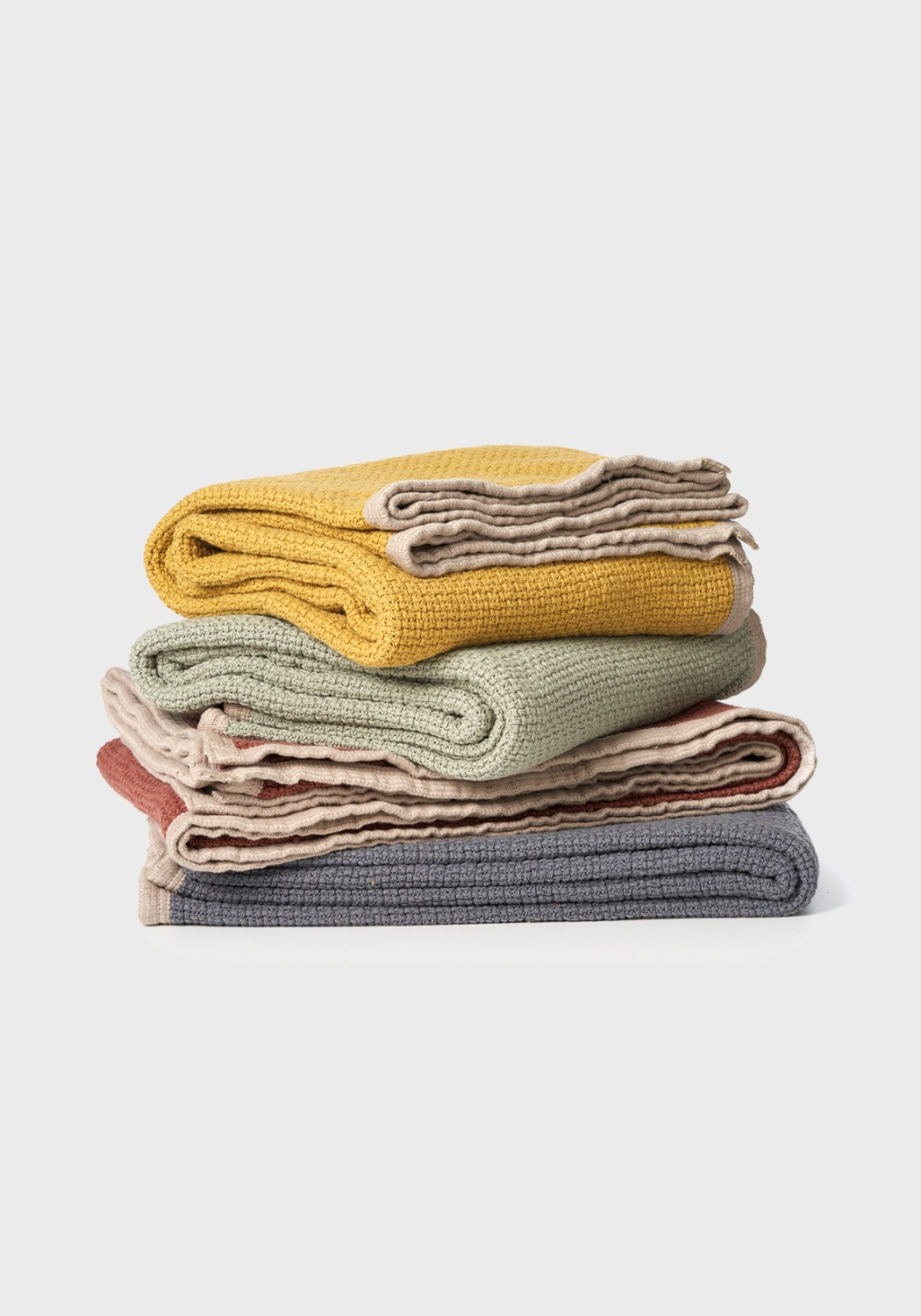 Klippan Yllefabrik Bio-Baumwolldecke  Decor Warm Grey