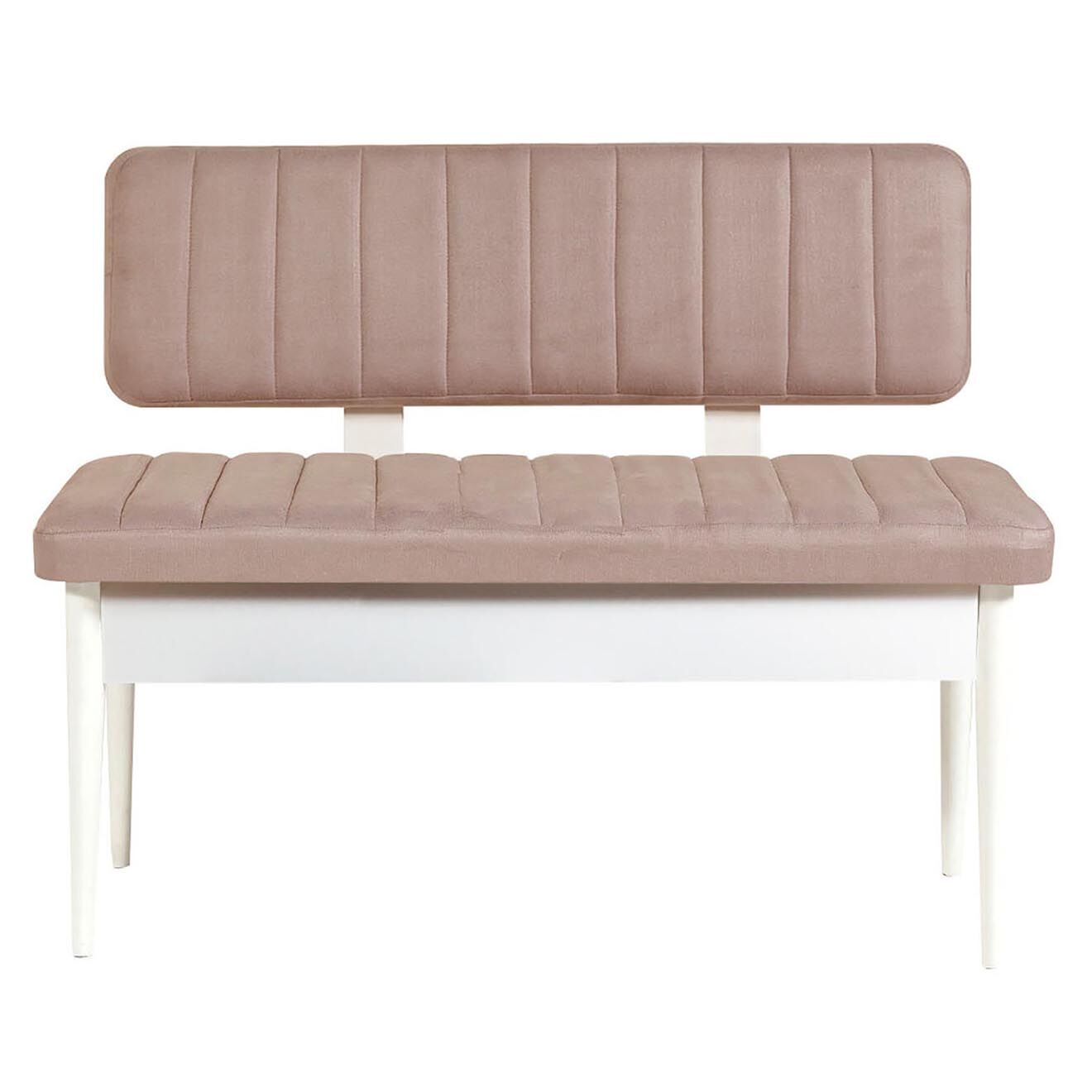 Homitis Ensemble Table + 2 Chaises + 2 Bancs Vina blanc/gris