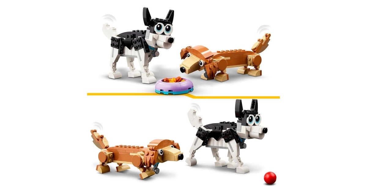 LEGOCreator 3-in-1 - Schattige honden Constructiespeelgoed  (31137)