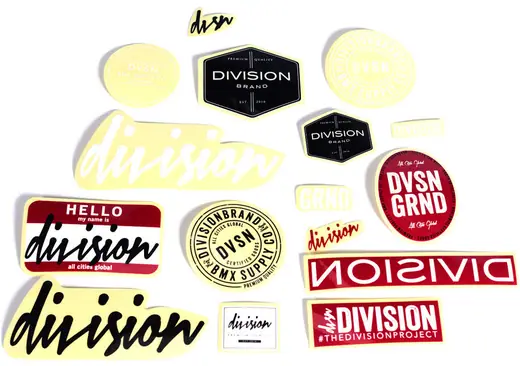 Division Assorted Sticker Pak | SkatePro