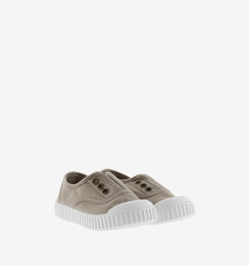1915 INGLESA TENNIS TOILE DREC® ÉLASTIQUE Baskets en toile avec élastique pour enfant BEIGE