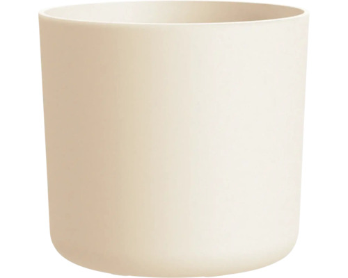 Lora bloempot, 18 x 18 x 16,3 cm, kunststof, beige