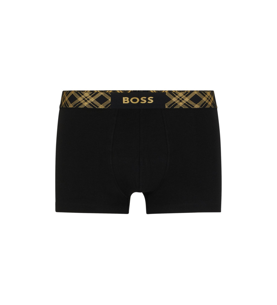 Conjunto BOSS de cuecas e meias pretas