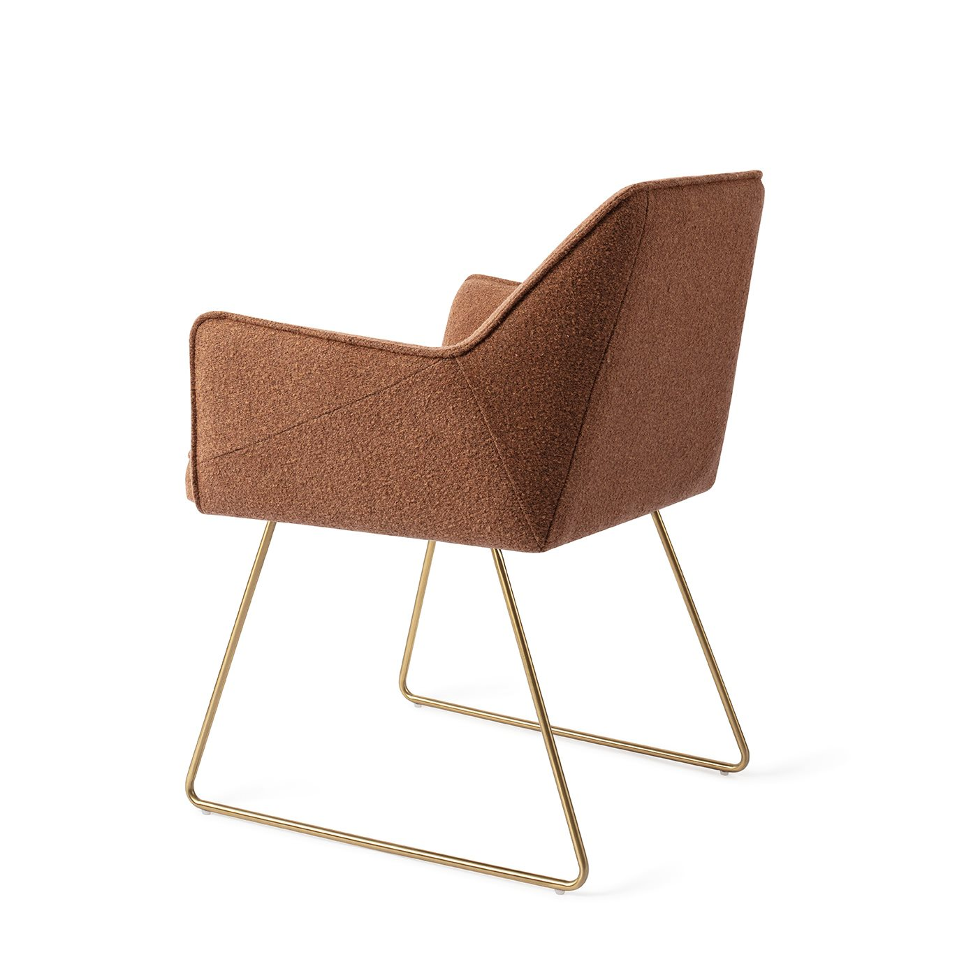 Tome Cinnamon Bun Eetkamerstoel - Slide Gold