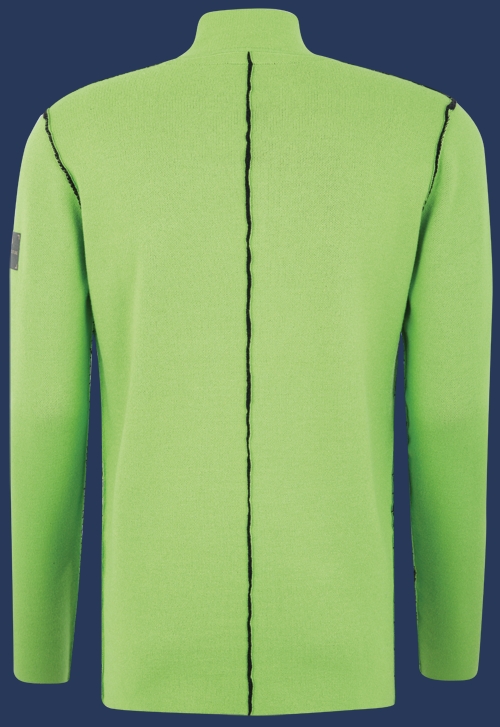 Herren Pullover 012 KoNitH, Neongreen/Darknavy